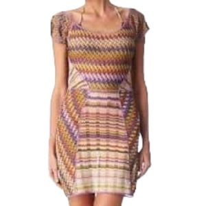 Missoni Mare Knit Short Sleeve Dress size 42 / women's 6